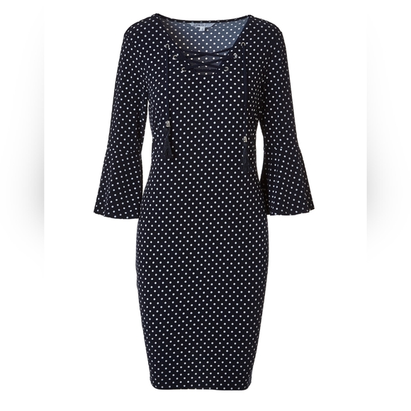 Cleo Polkadot Belle Sleeve Dress - Picture 2 of 2